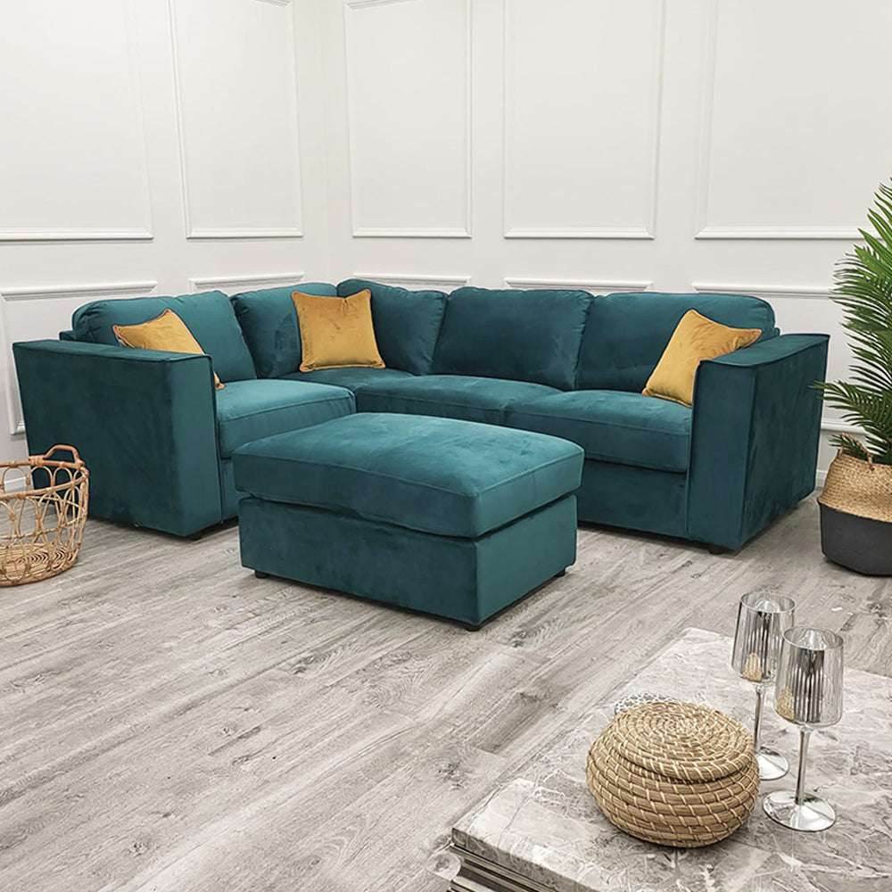 Hudson 4 Piece Luxury Corner Sofa with Modular Flexibility and Spacious Design - UK Luxury Furniture