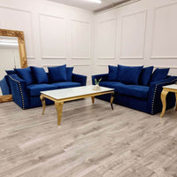 Lincoln Luxury 3 & 2 Seater Sofa with Stylish Scatter Back Cushions, Ideal for Elegant Living Spaces - UK Luxury Furniture