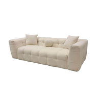 Luxury Boucle 3-Seater Sofa - Fire Resistant, 230cm Wide, Elegant Comfort for Modern Living - UK Luxury Furniture