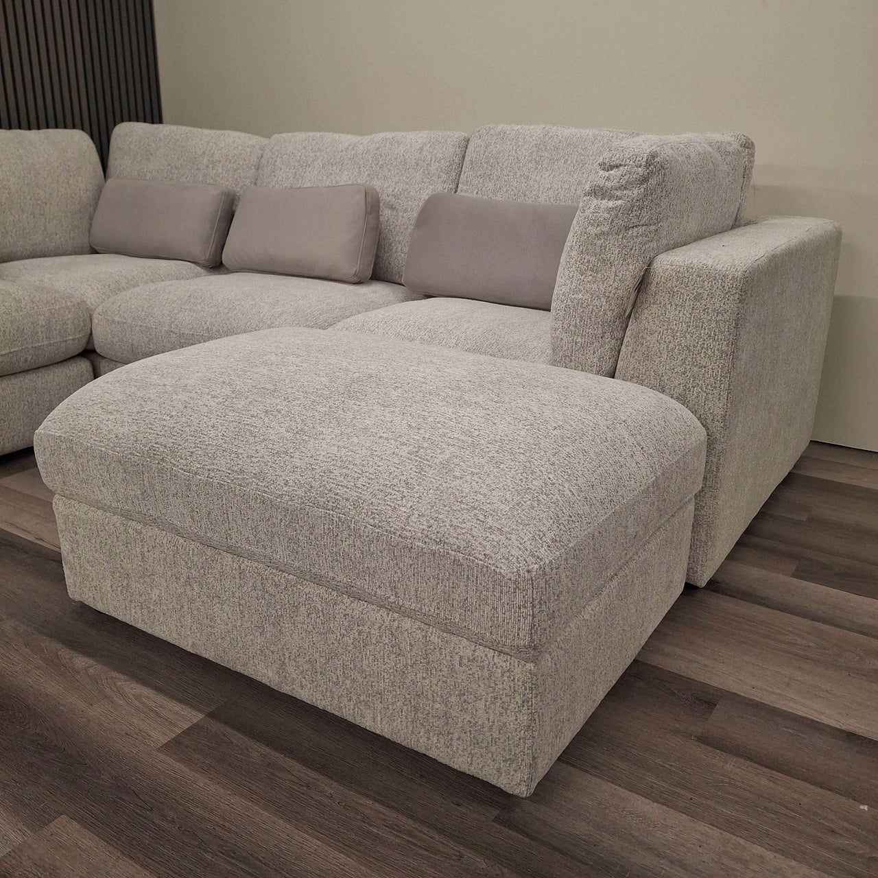 Luxury 5-Piece Madison U-Shaped Modular Sofa in Light Grey or Blue for Stylish Living Rooms - UK Luxury Furniture