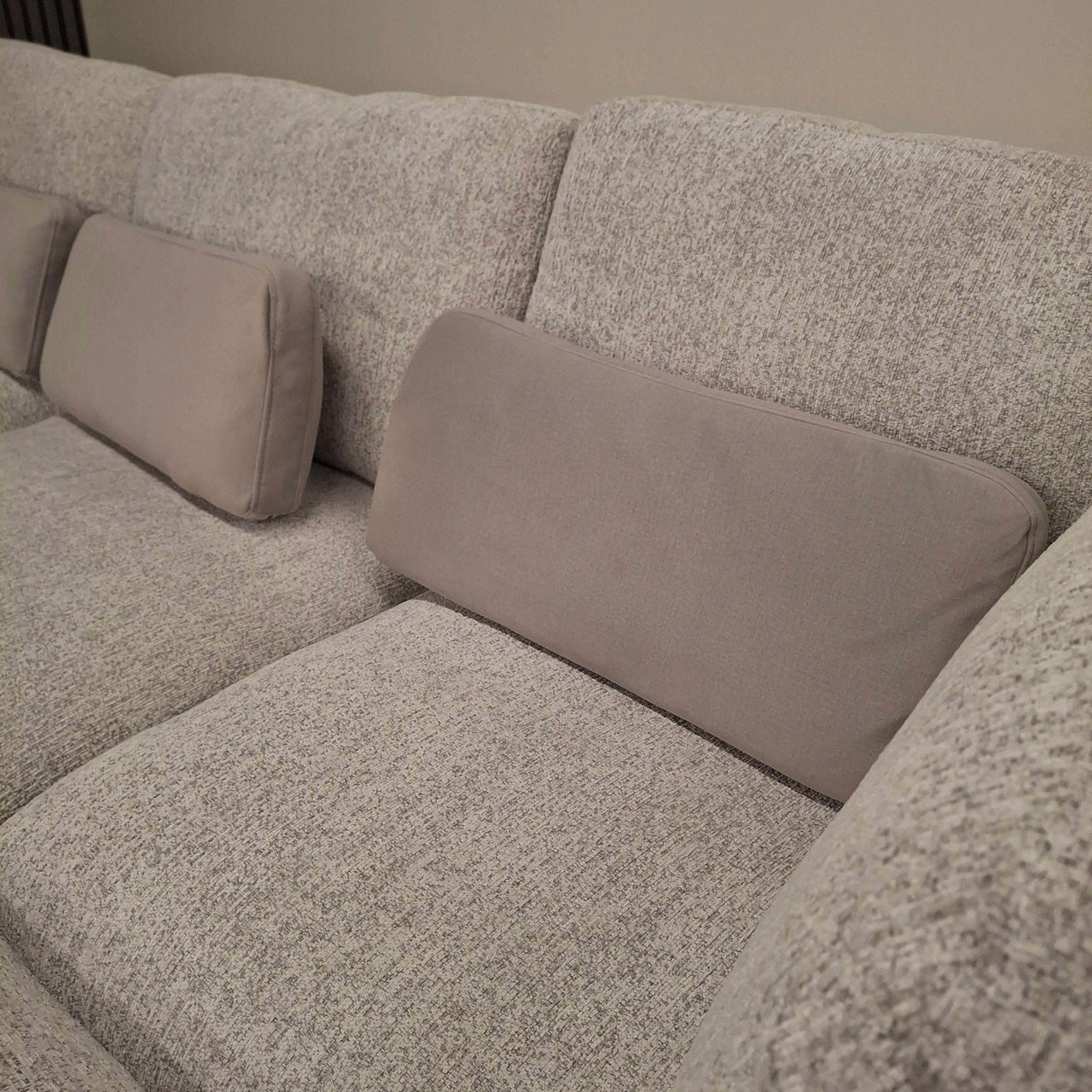 Luxury 5-Piece Madison U-Shaped Modular Sofa in Light Grey or Blue for Stylish Living Rooms - UK Luxury Furniture