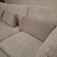 Luxury 5-Piece Madison U-Shaped Modular Sofa in Light Grey or Blue for Stylish Living Rooms - UK Luxury Furniture