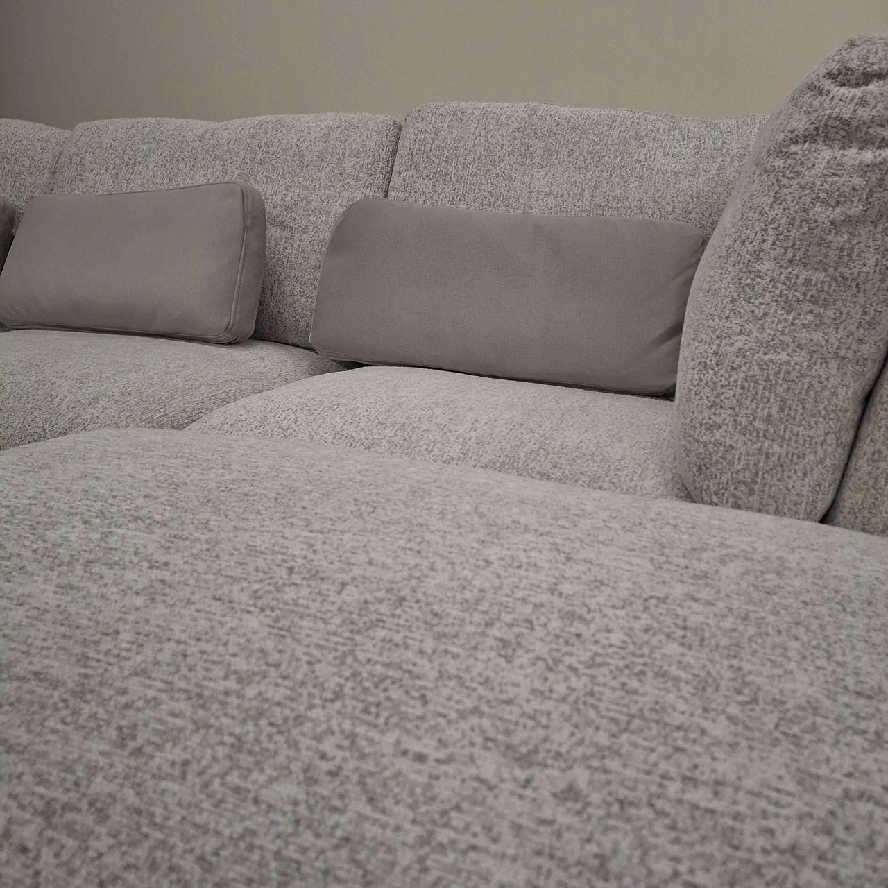 Luxury 5-Piece Madison U-Shaped Modular Sofa in Light Grey or Blue for Stylish Living Rooms - UK Luxury Furniture