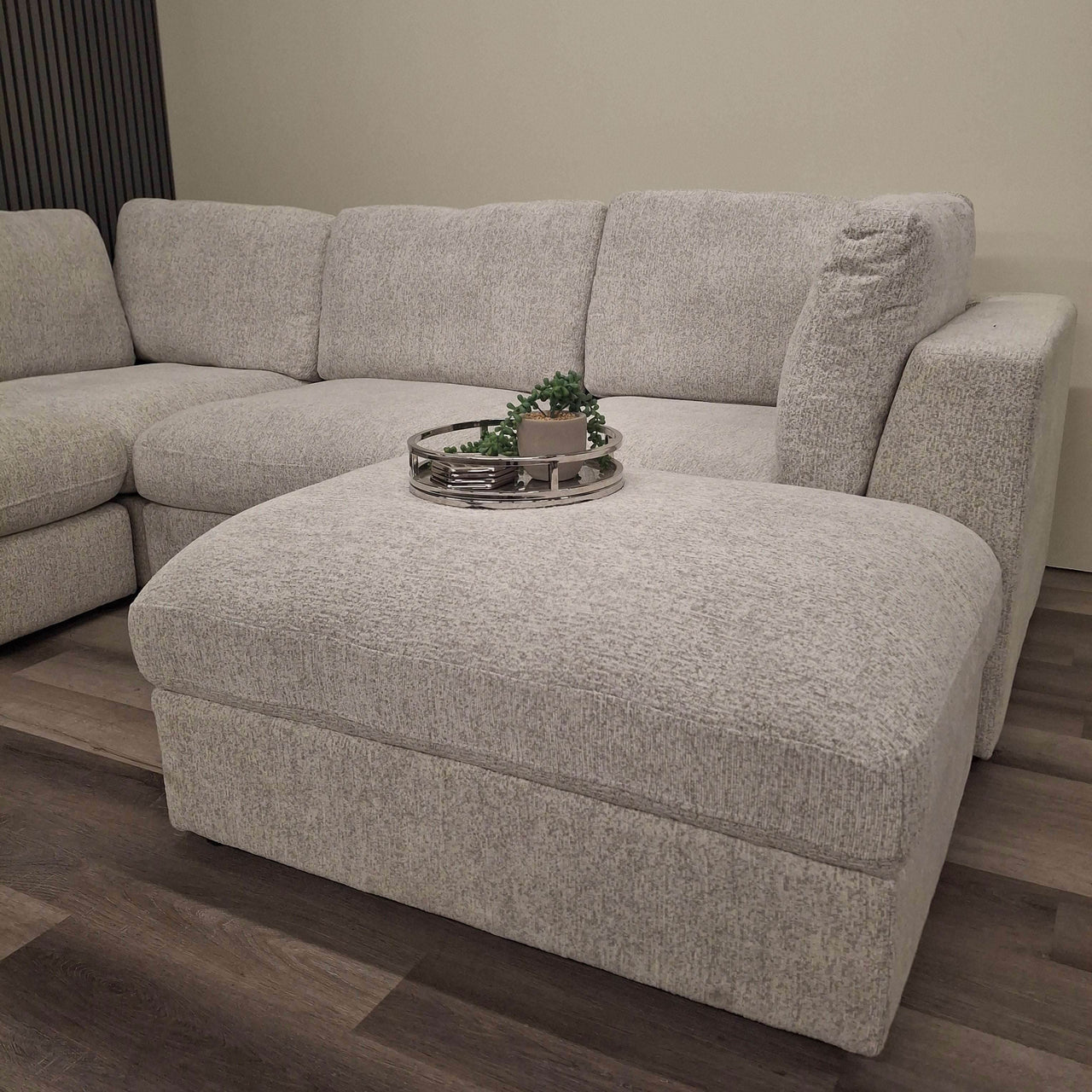 Luxury 5-Piece Madison U-Shaped Modular Sofa in Light Grey or Blue for Stylish Living Rooms - UK Luxury Furniture