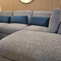 Luxury 5-Piece Madison U-Shaped Modular Sofa in Light Grey or Blue for Stylish Living Rooms - UK Luxury Furniture