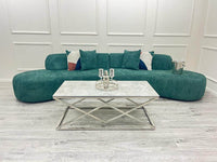 Luxury Miami Curved Boucle Sofa - Sculptural Design, Comfort, Available in 5 Colours - UK Luxury Furniture