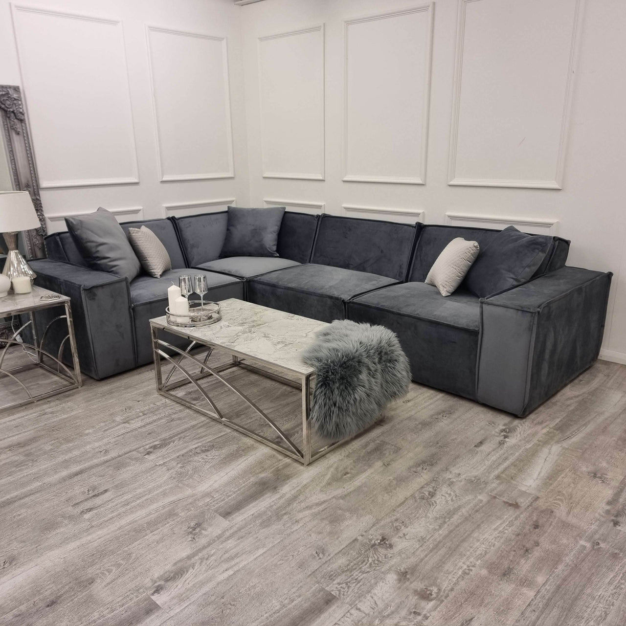 Midland Corner Sofa - UK Fire Resistant - 306x220cm - UK Luxury Furniture