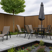 Luxury Outdoor Composite Wall Panels - Weatherproof, UV-Resistant, 25 Year Guarantee, Black & Light Oak - UK Luxury Furniture