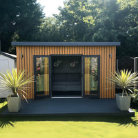 Luxury Outdoor Composite Wall Panels - Weatherproof, UV-Resistant, 25 Year Guarantee, Black & Light Oak - UK Luxury Furniture