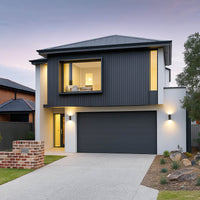 Luxury Outdoor Composite Wall Panels - Weatherproof, UV-Resistant, 25 Year Guarantee, Black & Light Oak - UK Luxury Furniture