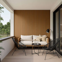 Luxury Outdoor Composite Wall Panels - Weatherproof, UV-Resistant, 25 Year Guarantee, Black & Light Oak - UK Luxury Furniture
