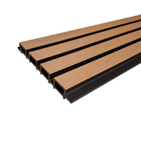 Luxury Outdoor Composite Wall Panels - Weatherproof, UV-Resistant, 25 Year Guarantee, Black & Light Oak - UK Luxury Furniture