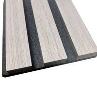 Luxury Acoustic Wood Slatted Wall Panels - 240cm Sound-Dampening MDF, Easy Install Design - UK Luxury Furniture