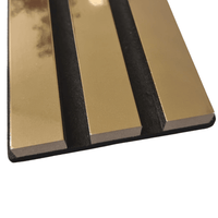 Luxury Acoustic Wood Slatted Wall Panels - 240cm Sound-Dampening MDF, Easy Install Design - UK Luxury Furniture