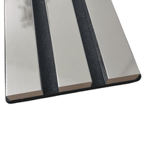 Luxury Acoustic Wood Slatted Wall Panels - 240cm Sound-Dampening MDF, Easy Install Design - UK Luxury Furniture