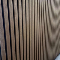 Luxury Acoustic Wood Slatted Wall Panels - 240cm Sound-Dampening MDF, Easy Install Design - UK Luxury Furniture
