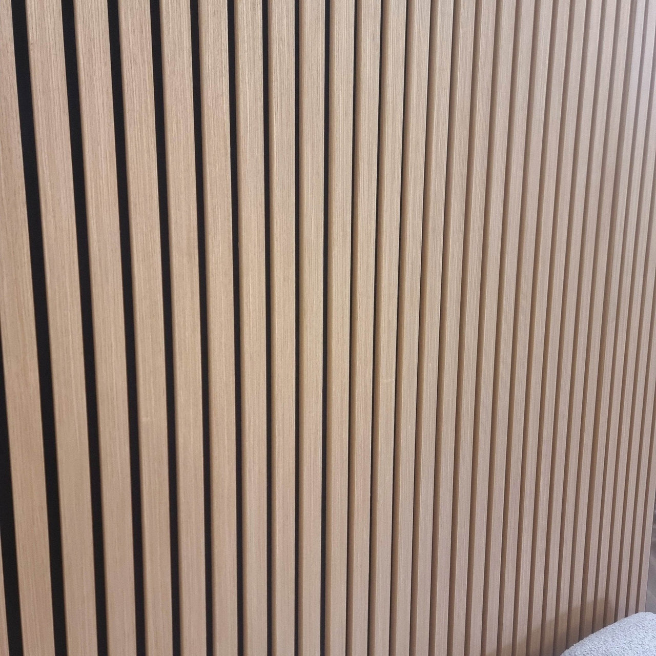 Luxury Acoustic Wood Slatted Wall Panels - 240cm Sound-Dampening MDF, Easy Install Design - UK Luxury Furniture