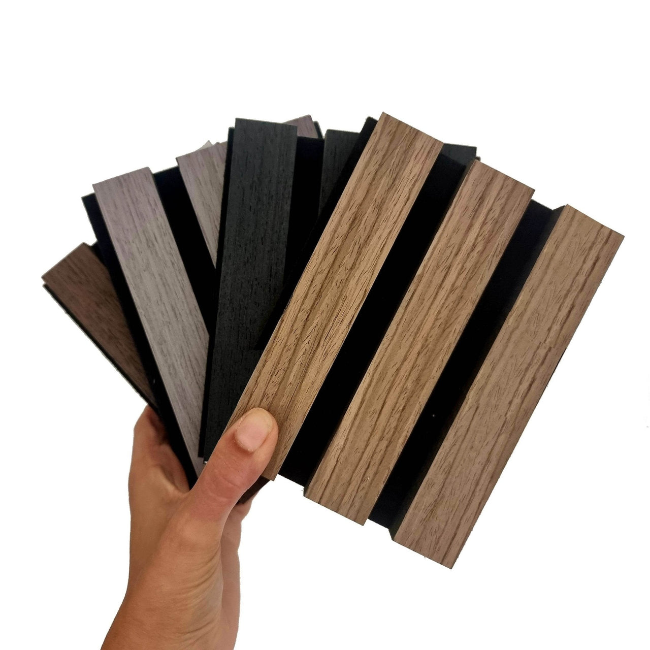 Luxury Acoustic Wood Slatted Wall Panels - 240cm Sound-Dampening MDF, Easy Install Design - UK Luxury Furniture