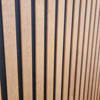 Luxurious WPC Wood Effect Slatted Wall Panels – Stylish & Durable Wall Covering, Easy Installation - UK Luxury Furniture