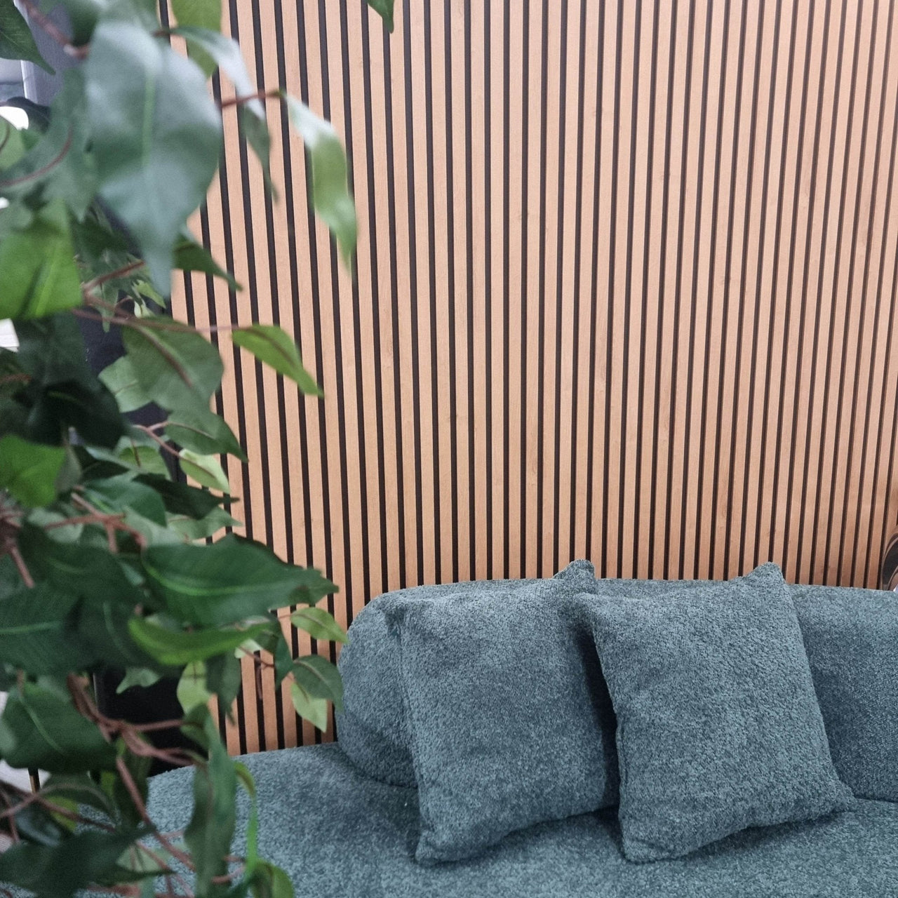 Luxurious WPC Wood Effect Slatted Wall Panels – Stylish & Durable Wall Covering, Easy Installation - UK Luxury Furniture