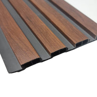 Luxurious WPC Wood Effect Slatted Wall Panels – Stylish & Durable Wall Covering, Easy Installation - UK Luxury Furniture