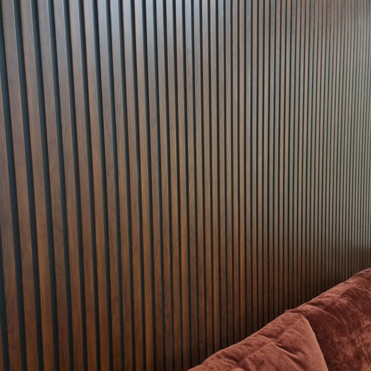 Luxurious WPC Wood Effect Slatted Wall Panels – Stylish & Durable Wall Covering, Easy Installation - UK Luxury Furniture