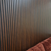 Luxurious WPC Wood Effect Slatted Wall Panels – Stylish & Durable Wall Covering, Easy Installation - UK Luxury Furniture