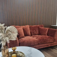 Luxurious WPC Wood Effect Slatted Wall Panels – Stylish & Durable Wall Covering, Easy Installation - UK Luxury Furniture