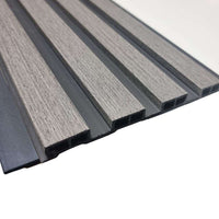 Luxurious WPC Wood Effect Slatted Wall Panels – Stylish & Durable Wall Covering, Easy Installation - UK Luxury Furniture