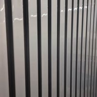 Luxurious WPC Wood Effect Slatted Wall Panels – Stylish & Durable Wall Covering, Easy Installation - UK Luxury Furniture