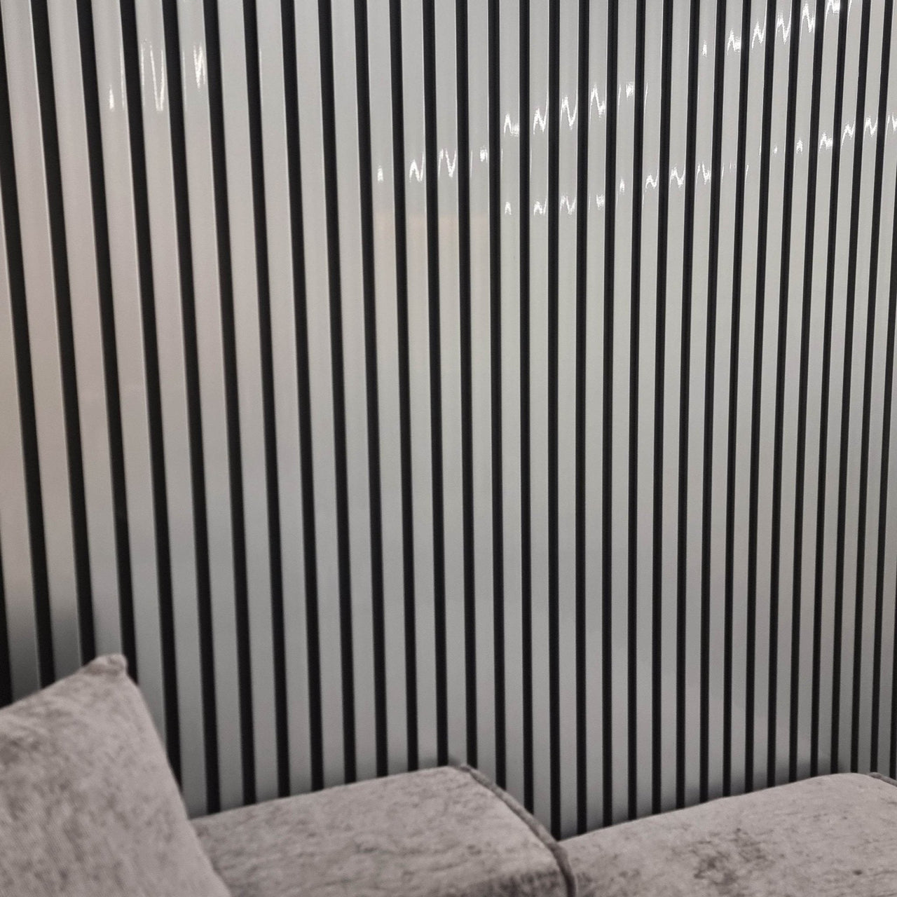 Luxurious WPC Wood Effect Slatted Wall Panels – Stylish & Durable Wall Covering, Easy Installation - UK Luxury Furniture