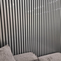 Luxurious WPC Wood Effect Slatted Wall Panels – Stylish & Durable Wall Covering, Easy Installation - UK Luxury Furniture